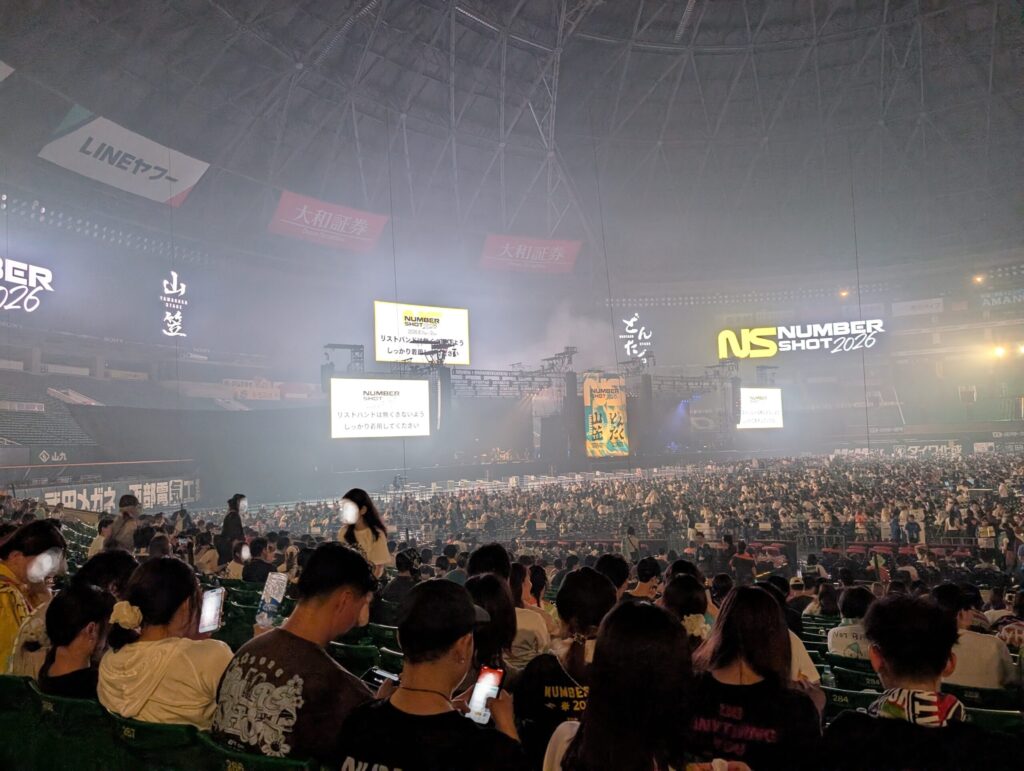 ナンバーショットRECAROスタジアムシートからの見え方