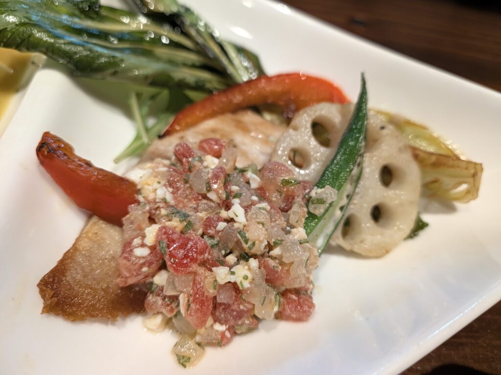 バーズカフェのメイン魚