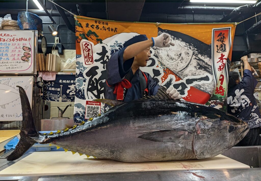 まぐろの気晴れ屋の解体ショー