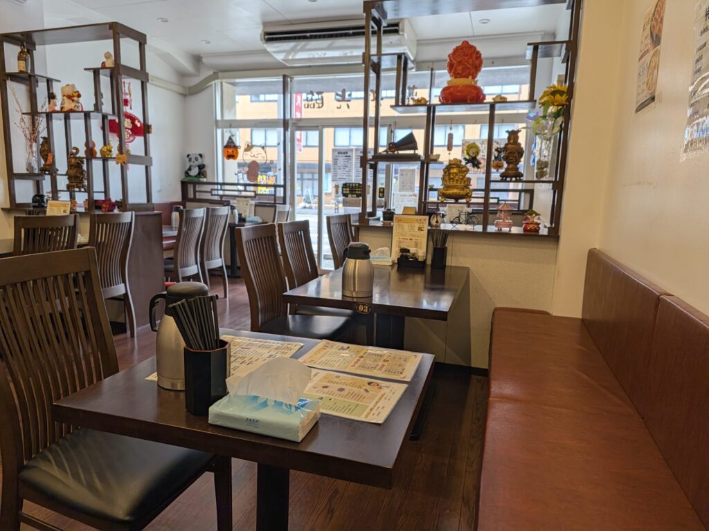 月佳閣の店内