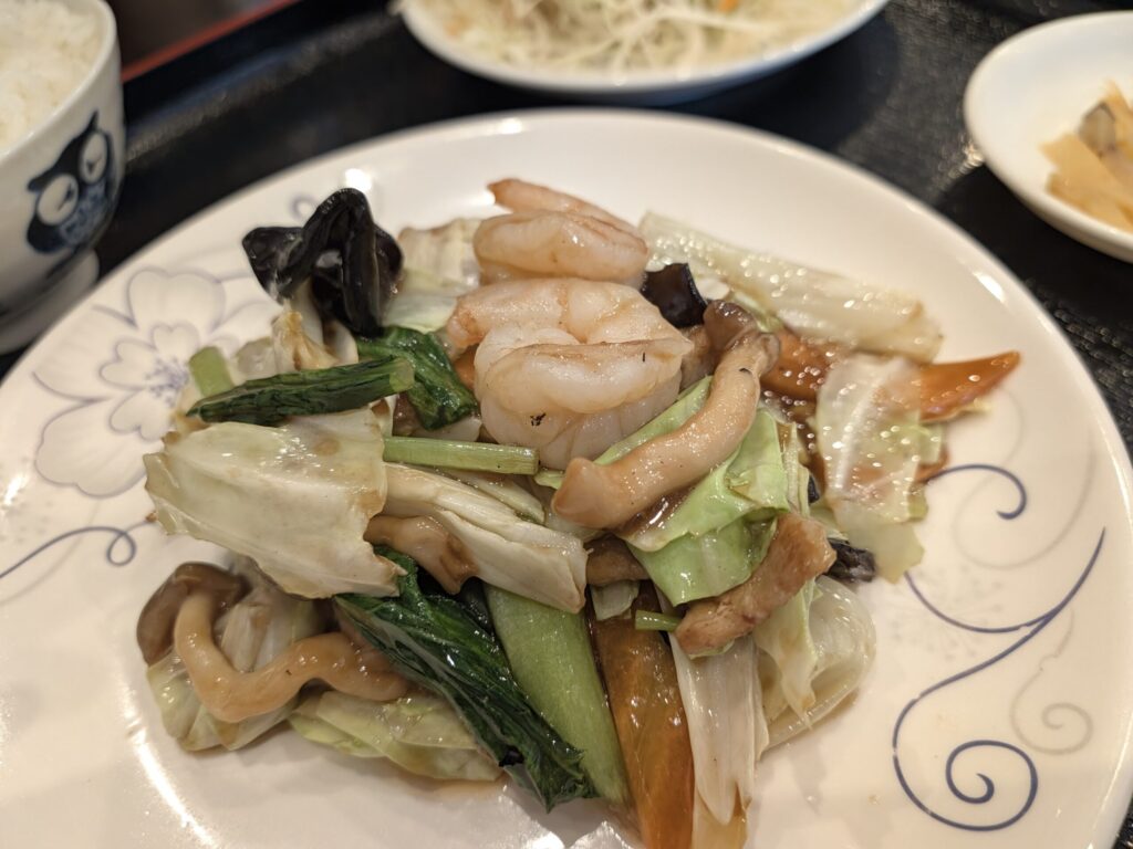 月佳閣の八宝菜