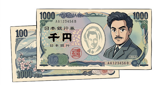 千円札のイラスト