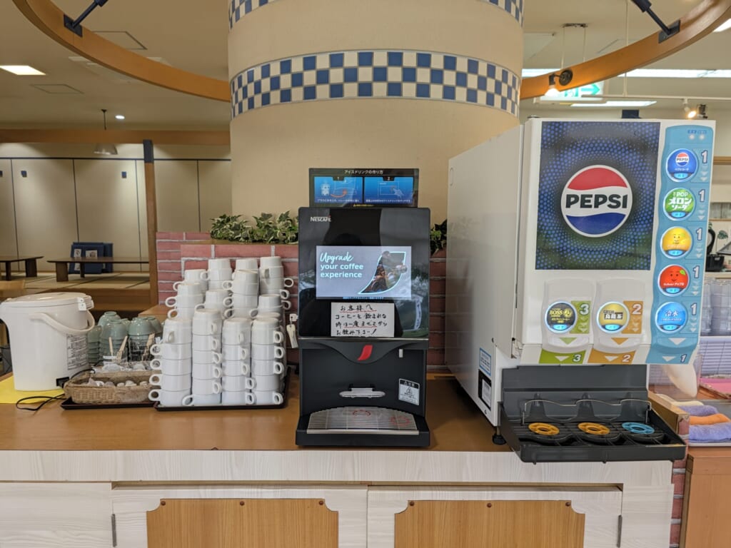 レストランまんまのドリンクバー